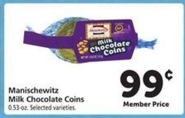Manischewitz Milk Chocolate Coins