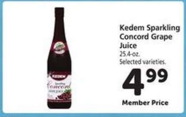 Kedem Sparkling Concord Grape Juice