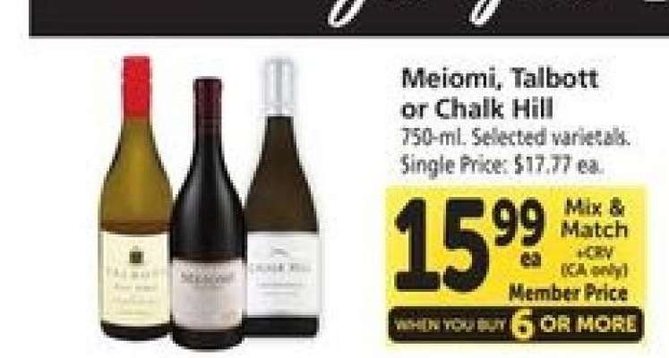 Meiomi, Talbott or Chalk Hill