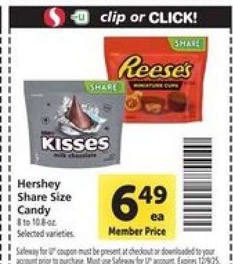 Hershey Share Size Candy*
