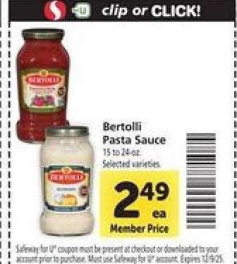 Bertolli Pasta Sauce