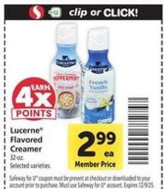 Lucerne Flavored Creamer