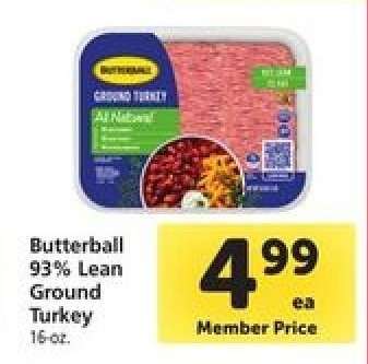 Butterball 93% Lean Ground Turkey