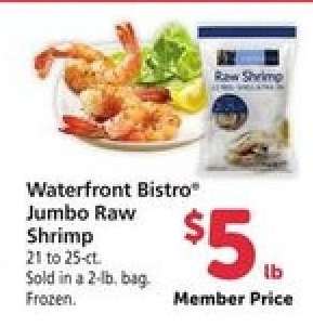 waterfront BISTRO Jumbo Raw Shrimp