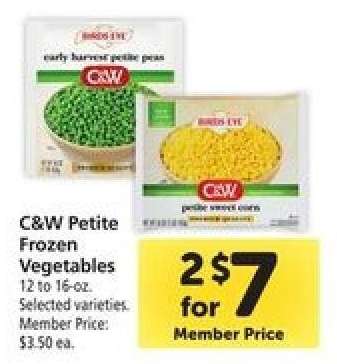 C&W Petite Frozen Vegetables