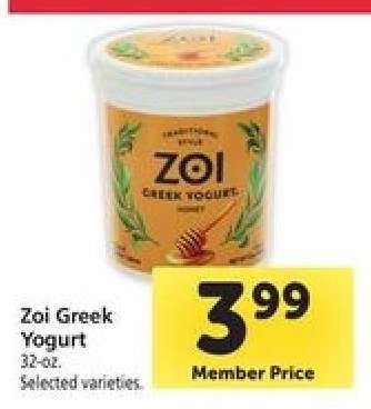 Zoi Greek Yogurt