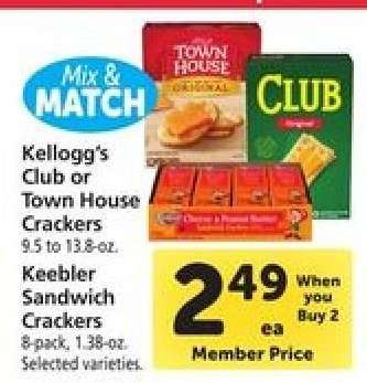 Kellogg's Club or Town House Crackers