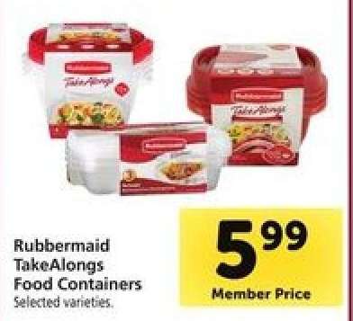 Rubbermaid TakeAlongs Food Containers