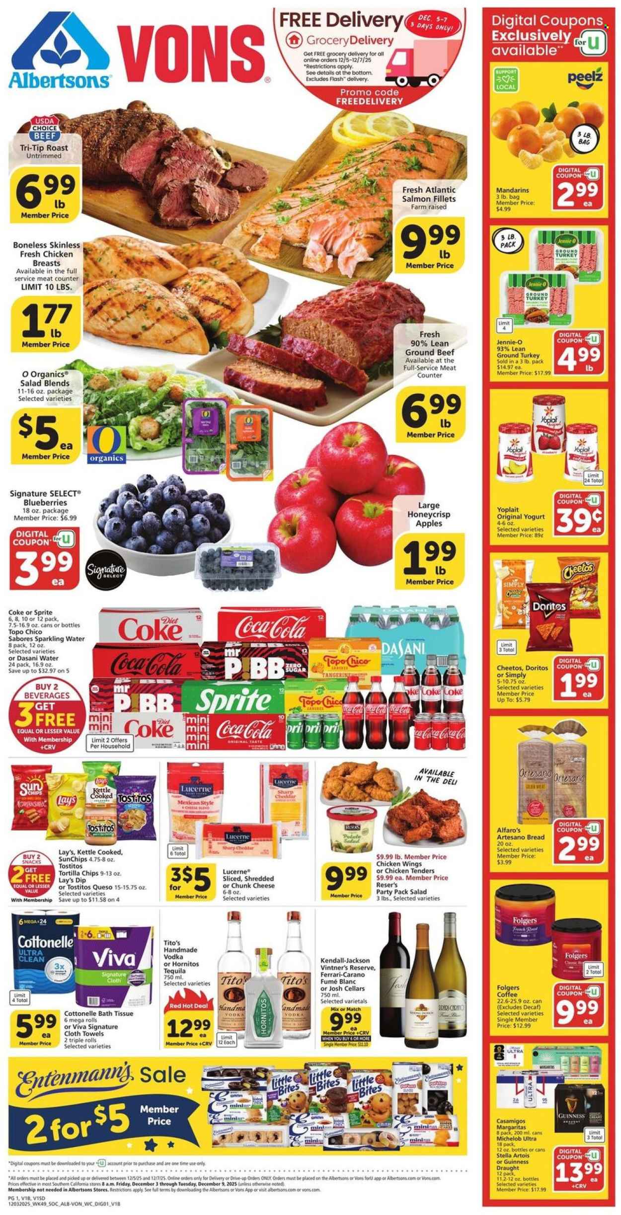 Albertsons ad - 12/03/2025 - 12/09/2025. Page 1