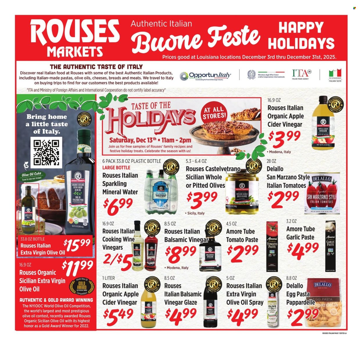 Rouses Markets ad - 12/03/2025 - 12/31/2025. Page 1