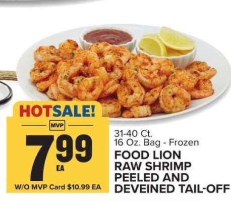 Food Lion Raw Shrimp