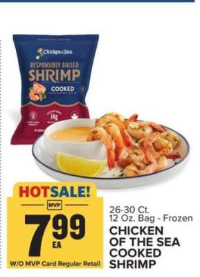 CHICKEN OF THE SEA COOKED SHRIMP