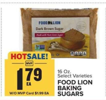 FOOD LION BAKING SUGARS