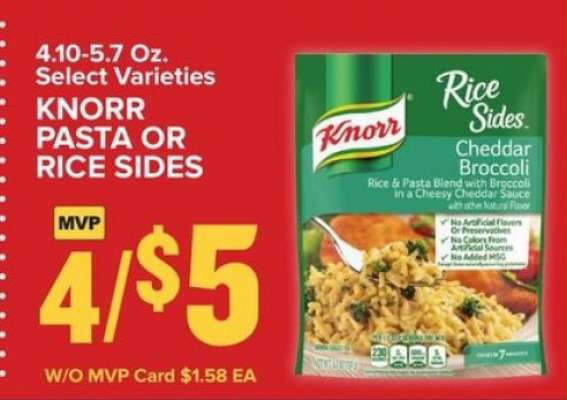 Knorr Pasta or Rice Sides