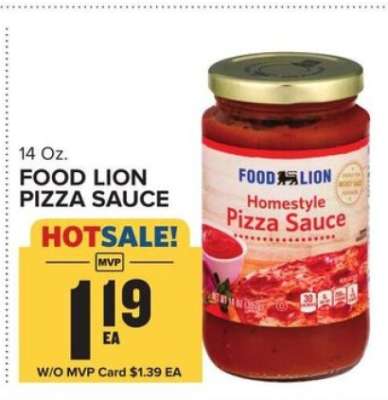 FOOD LION PIZZA SAUCE