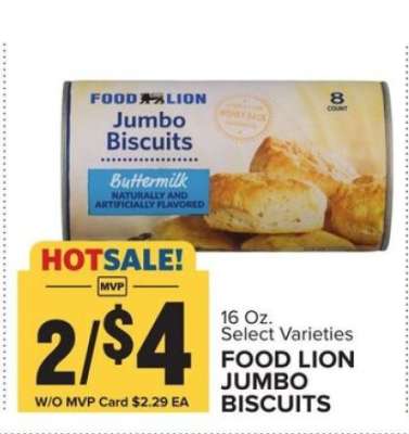 FOOD LION JUMBO BISCUITS