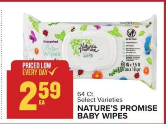 NATURE'S PROMISE BABY WIPES