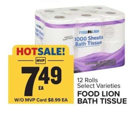 FOOD LION BATH TISSUE