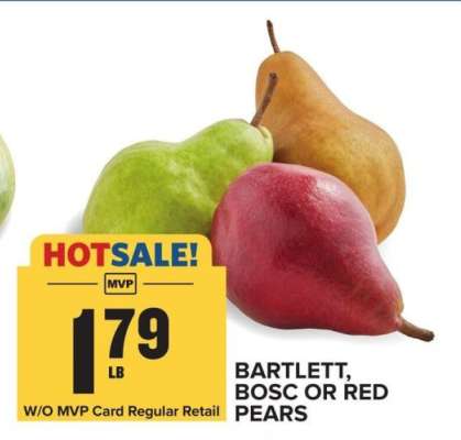Bartlett, Bosc or Red Pears