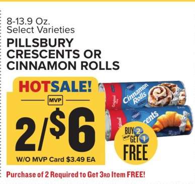 Pillsbury Crescents or Cinnamon Rolls*