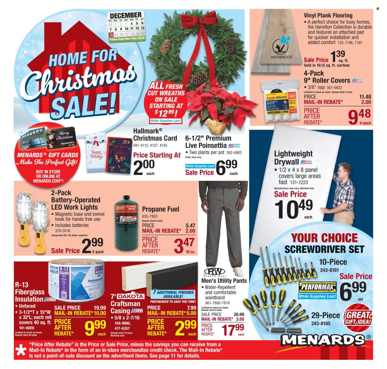 Menards ad - 12/04/2025 - 12/14/2025. Page 1