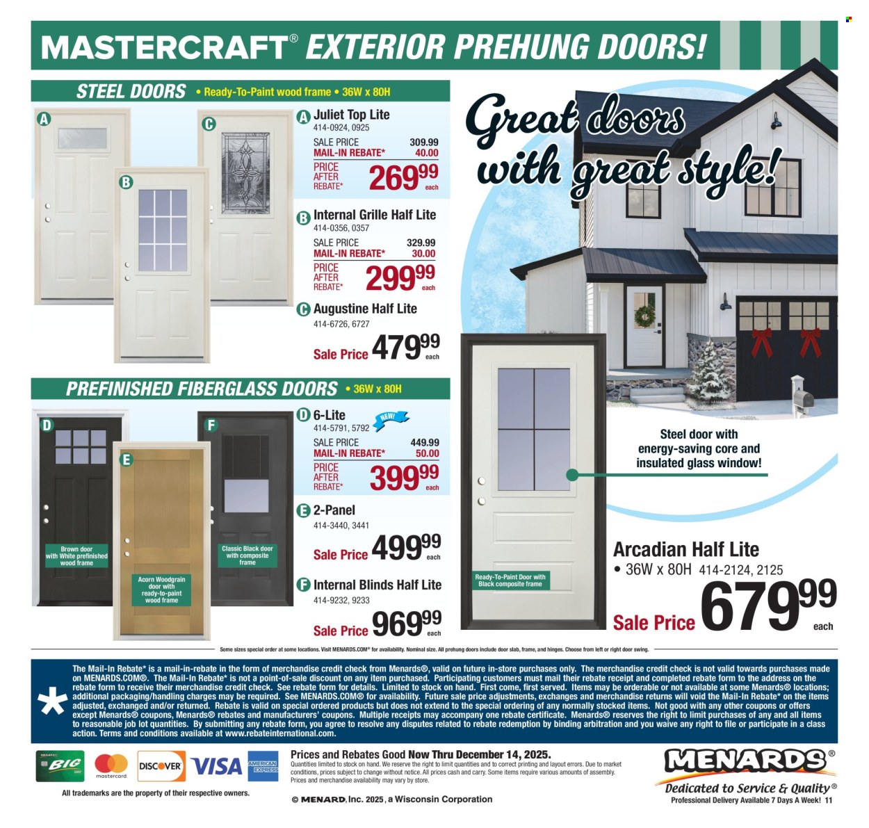Menards ad - 12/04/2025 - 12/14/2025. Page 20