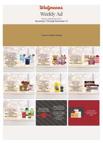 Walgreens Flyer - 12/07/2025 - 12/13/2025.