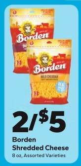 Borden Shredded Cheese