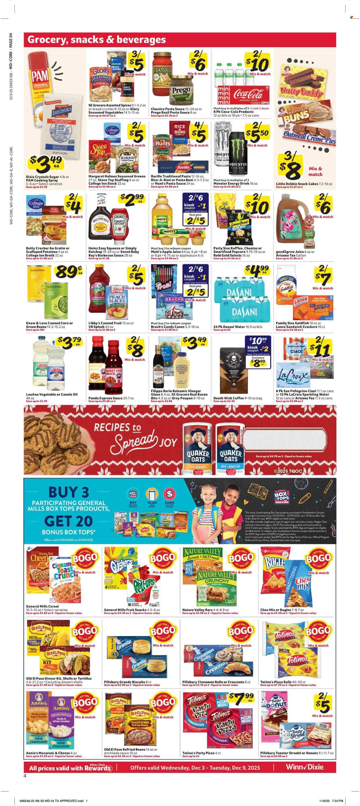 Winn Dixie ad - 12/03/2025 - 12/09/2025. Page 4