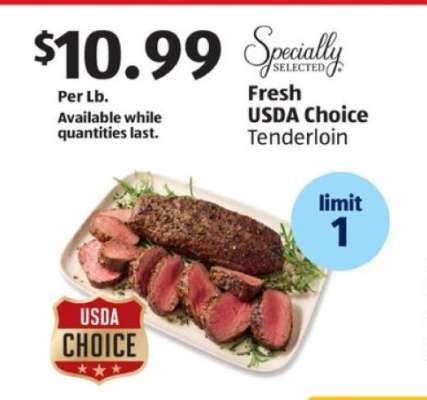 Fresh USDA Choice Tenderloin