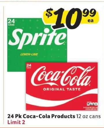 24 Pk Coca-Cola Products