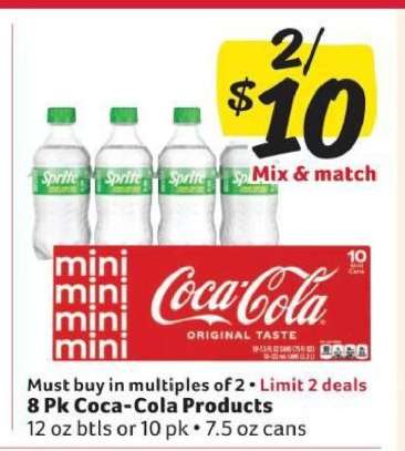 8 Pk Coca-Cola Products