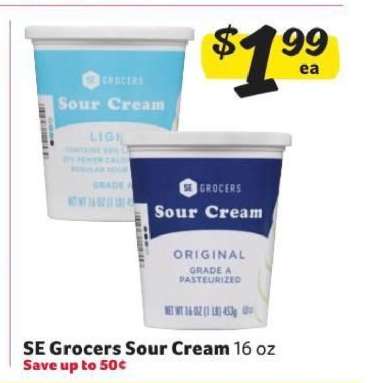 SE Grocers Sour Cream