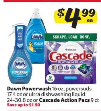 Dawn Powerwash or Cascade Action Pacs