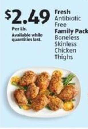 Fresh Family Pack Boneless Skinless Chicken Thighs