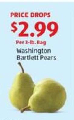 Washington Bartlett Pears
