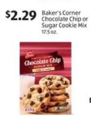 Baker's Corner Chocolate Chip or Sugar Cookie Mix