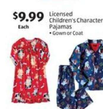 Licensed Children's Character Pajamas
