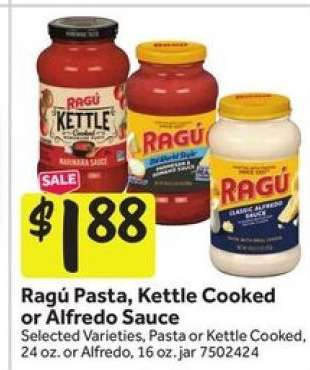 Ragú Pasta, Kettle Cooked or Alfredo Sauce