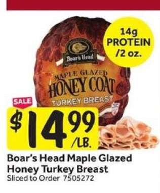 Boar's Head Maple Glazed Honey Turkey Breast