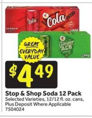 Stop & Shop Soda 12 Pack