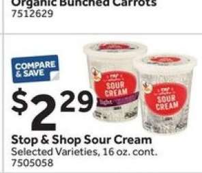 Stop & Shop Sour Cream