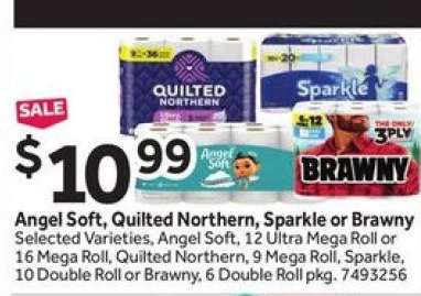 Angel Soft, Quilted Northern, Sparkle or Brawny