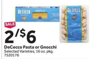 DeCecco Pasta or Gnocchi