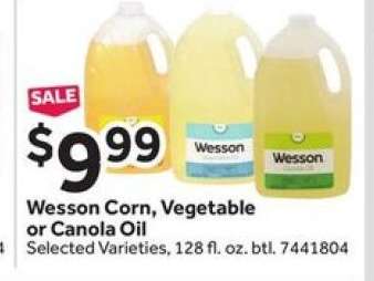 Wesson Corn, Vegetable or Canola Oil