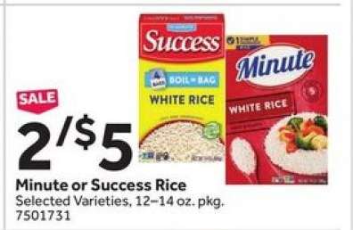 Minute or Success Rice