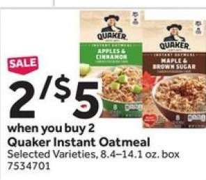 Quaker Instant Oatmeal