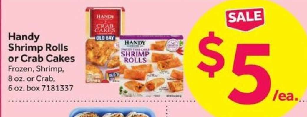 Handy Shrimp Rolls or Crab Cakes