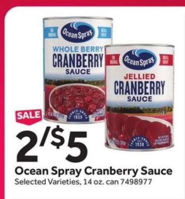 Ocean Spray Cranberry Sauce