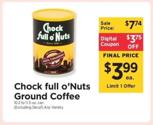 Chock full O'Nuts Ground Coffee